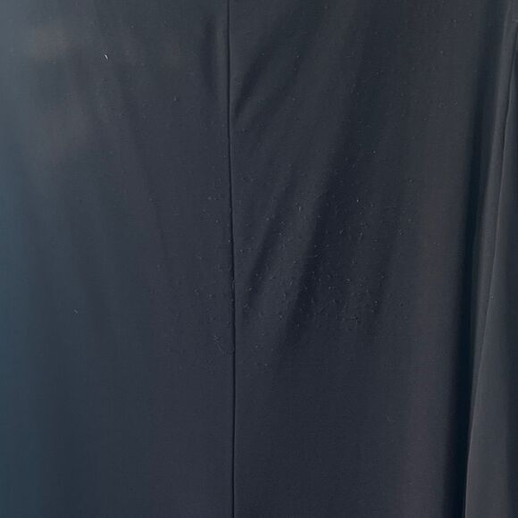 MSK BLK women’s Cut-Out Shoulders, Rhinestone Cuff, sheer sleeve Dress; Size 16 - Picture 7 of 9